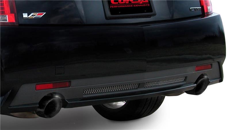 CORSA Performance 2009-2014 Cadillac CTS Sedan V 6.2L V8 Black Sport Axle-Back Exhaust - photo 5