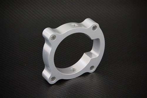 Torque Solution Throttle Body Spacer (Silver): Hyundai Genesis Coupe 2.0T 2010-2012 (tqsTS-TBS-018) - photo 2