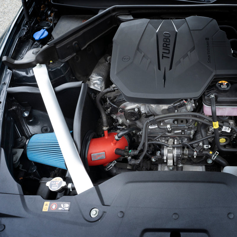 Injen 2022-2023 Kia Stinger 2.5L Turbo L4 Wrinkle Red Short Ram Tuned Intake System (injSP1352WR) - photo 5