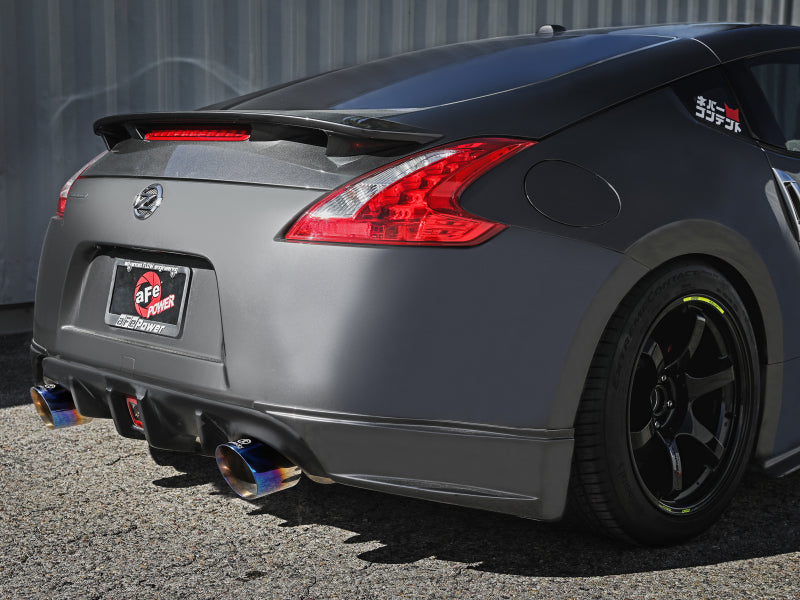 aFe Takeda 2009-2020 Nissan 370z 2-1/2 IN 304 Stainless Steel Cat-Back Exhaust System with Blue Flame Tip - photo 3