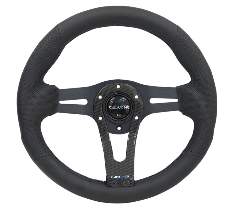 NRG Reinforced Steering Wheel (320mm) w/ Carbon Center Spoke (RST-002RCF) - photo 4