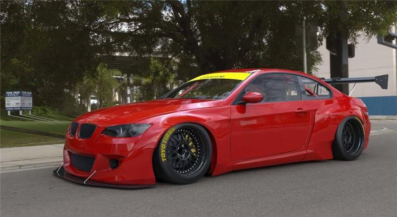 GReddy Pandem 2008-2013 BMW M3 (E92) Full Rocket Bunny Wide-Body Aero Kit w/ Ducktail Wing