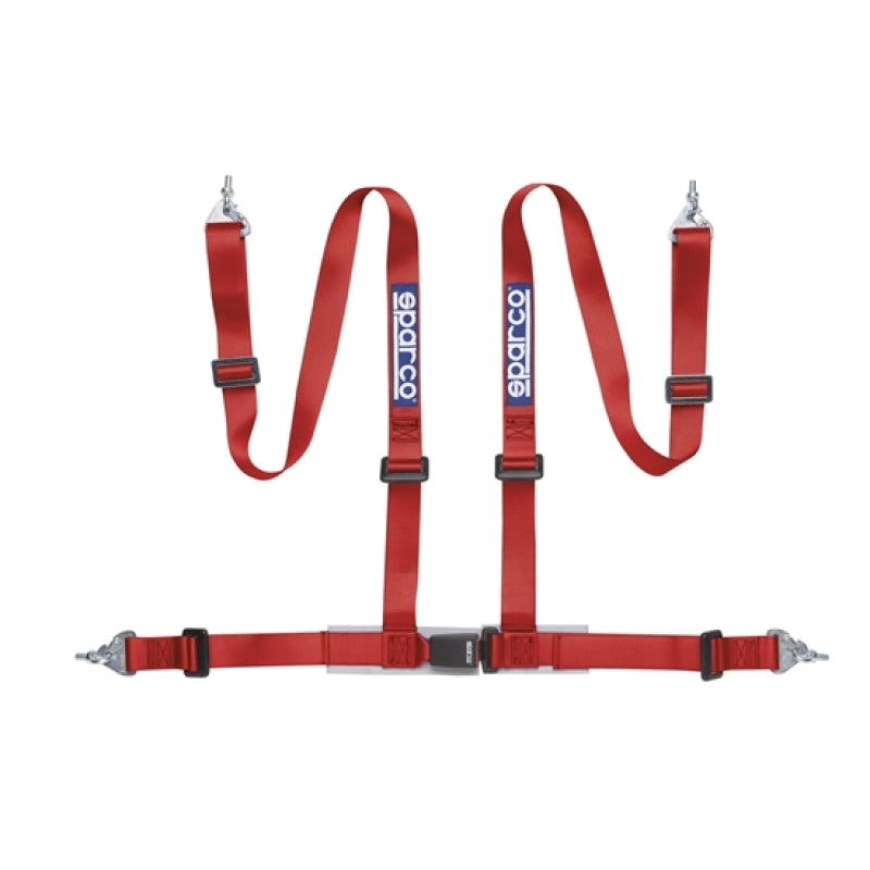 Sparco Belt 2 Inch Red 4-Point Snap-In (04604BM1RS)