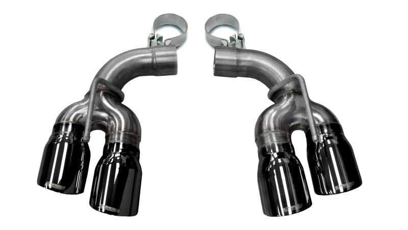 CORSA Performance 2017-2024 Chevrolet Camaro ZL1 2.75in Inlet / 4.0in Outlet Black PVD Tip Kit (For Corsa Exhaust Only)