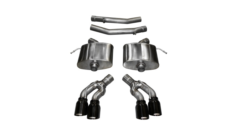 CORSA Performance 2016-2019 Cadillac CTS V 6.2L V8 2.75in Black Sport Axle-Back Exhaust