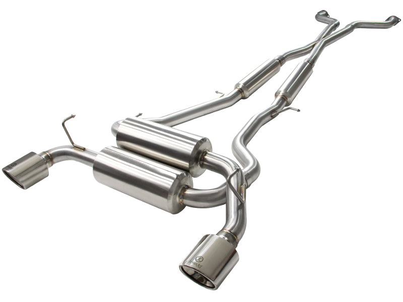 aFe Takeda 2-1/2in 304 Stainless Steel Cat-Back Exhaust Infiniti G37 08-13/Q60 2014-2015 V6-3.7 with Polished Tips - photo 3