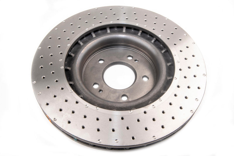 DBA Kia Stinger 4000 Series XD Drilled & Dimpled Front Brake Rotor (DBA43342XD)