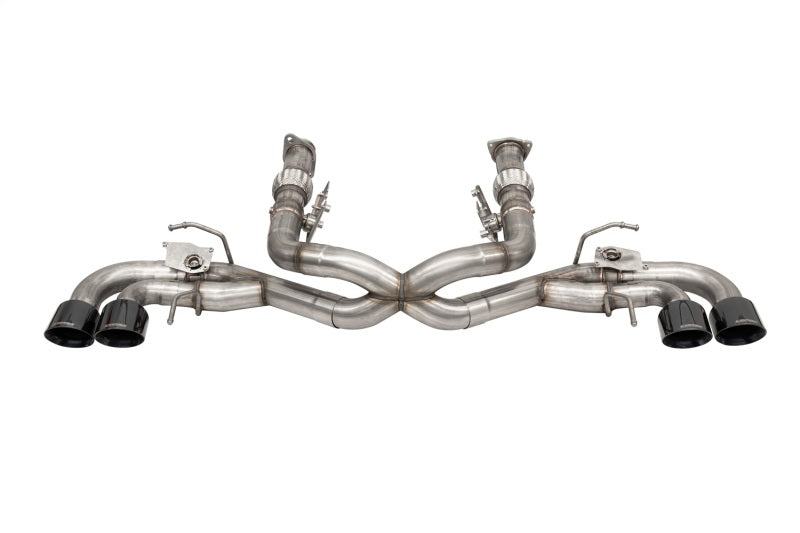 CORSA Performance 2020-2025 Corvette C8 3in Valved Cat-Back 4.5in Blk Quad Tips - Fits Factory NPP Exhaust with AFM - photo 2