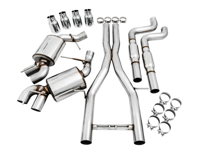 AWE Tuning 2016-2019 Chevrolet Camaro SS Res Cat-Back Exhaust - Touring Edition (Quad Chrome Silver Tips) - photo 2
