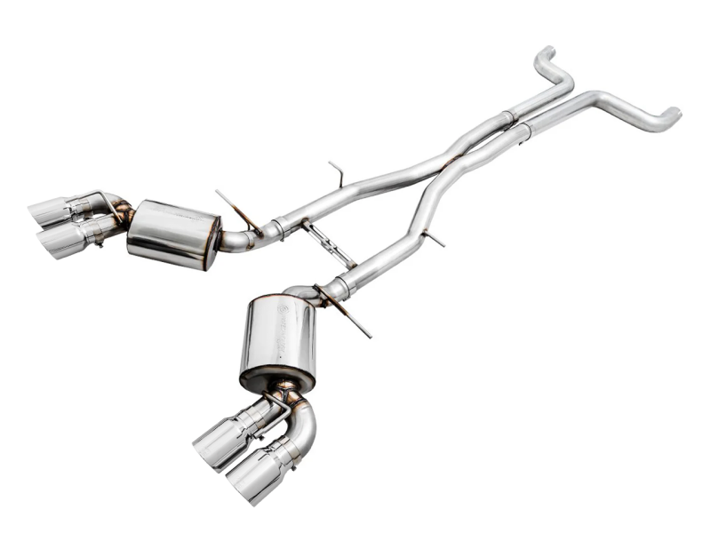 AWE Tuning 2016-2019 Chevrolet Camaro SS Non-Res Cat-Back Exhaust - Touring Edition (Quad Chrome Silver Tips)