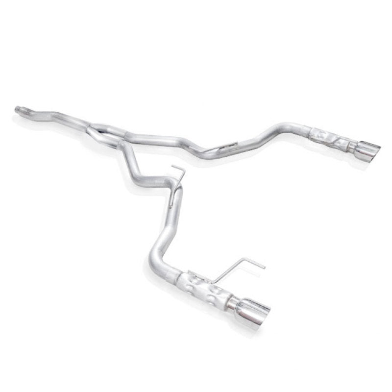 Stainless Works 2015-2016 Mustang 2-1/2in Cat-Back Retro Chambered Mufflers Factory Connection