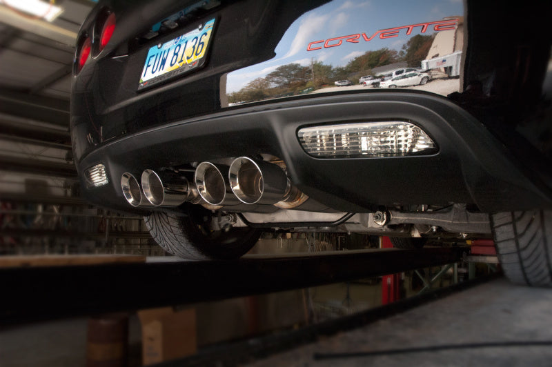 Stainless Works 2005-2008 Chevrolet Corvette C6 2.5in Axle-Back Exhaust System - photo 2
