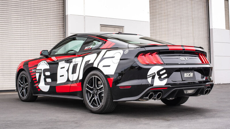 Borla 2018 Ford Mustang GT 5.0L AT/MT 2.5in S-Type Exhaust with Valves (Rear Section Only) - photo 2