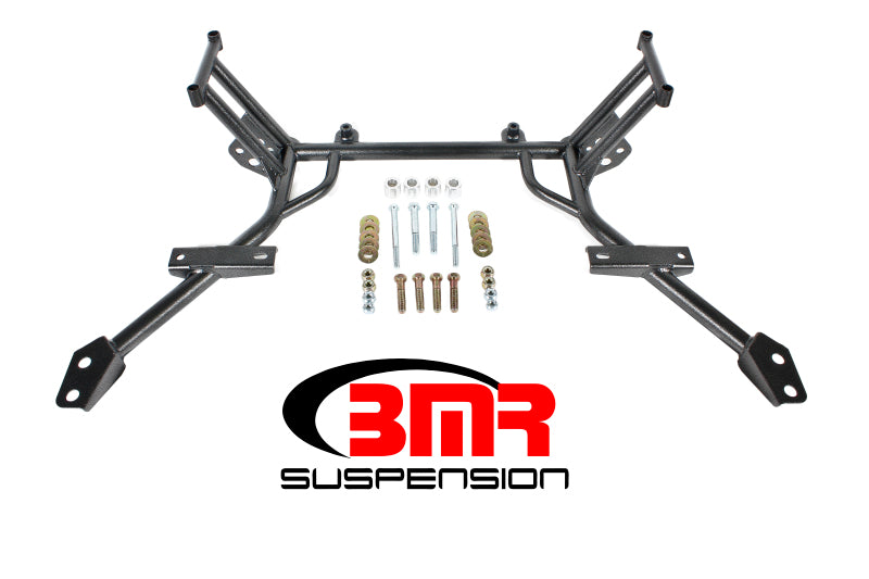 BMR Suspension 05-10 S197 Mustang K-Member w/ No Motor Mounts and STD. Rack Mounts - Black Hammertone