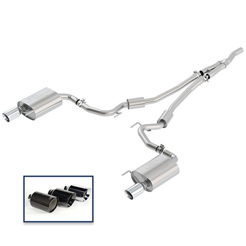 Ford Racing 2018 Mustang 2.3L Ecoboost Cat-Back Sport Exhaust System with Chrome Tips - photo 2