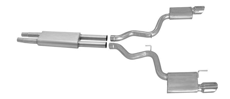 Gibson 2015-2017 Ford Mustang V6 3.7L 2.5in Cat-Back Dual Exhaust - Stainless