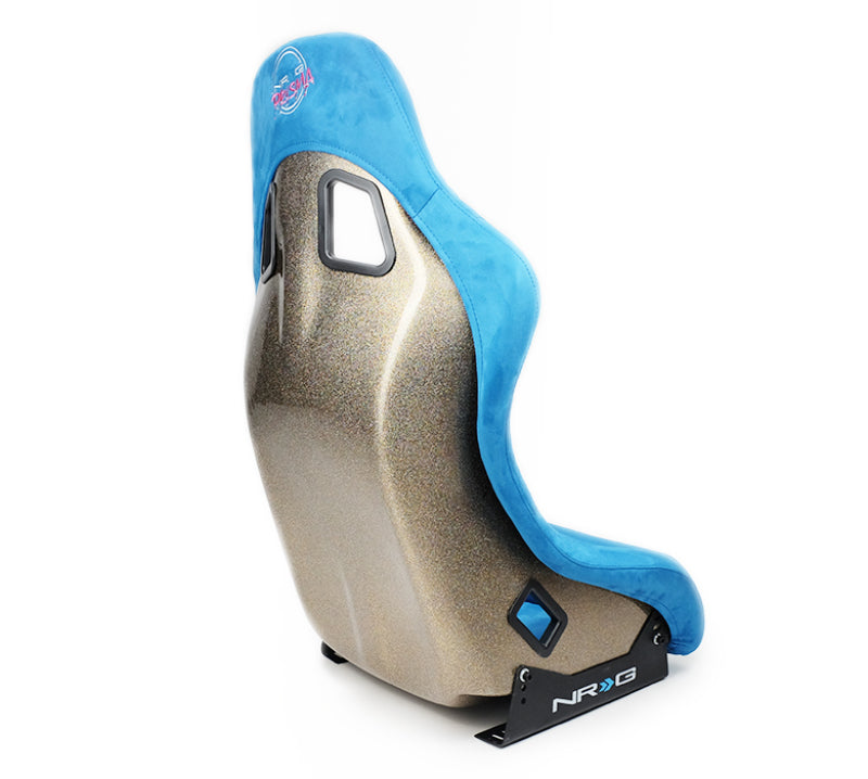 NRG FRP Bucket Seat ULTRA Edition - Medium (Blue Alcantara/Pearlized Back) (FRP-303BL-ULTRA) - photo 4