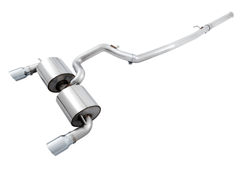 AWE Tuning Ford Focus RS Touring Edition Cat-Back Exhaust - Non-Resonated - Chrome Silver Tips
