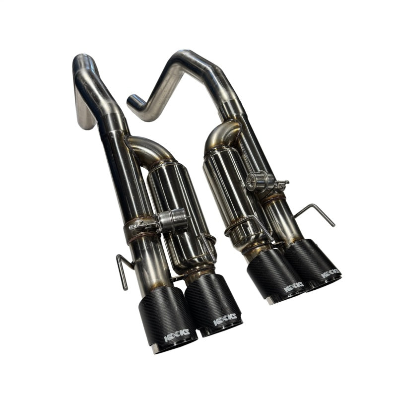 Kooks Headers 2009-2013 Chevrolet Corvette Z06/ZR1 3in. Valved Axle-Back Exhaust with CF Tips - photo 5