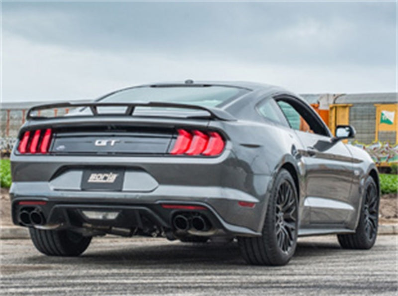 Borla 2018 Ford Mustang GT (A/T / M/T) 3in ATAK Cat-Back Exhaust without Valves with Black Chrome Tips