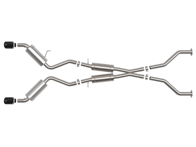 aFe Takeda Cat-Back Exhaust System Nissan 370Z 2009-2020 V6-3.7L - Black Tip - photo 3