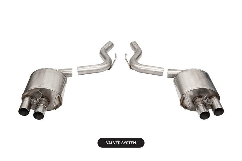 CORSA Performance 2015-2020 Ford Mustang GT350/R 5.2L V8 Dual Rear Axle-Back Stainless Dual Rear Exit