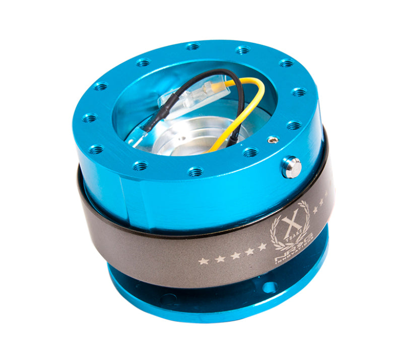 NRG Quick Release Gen 2.0 - New Blue Body / Titanium Chrome Ring (SRK-200NB) - photo 2