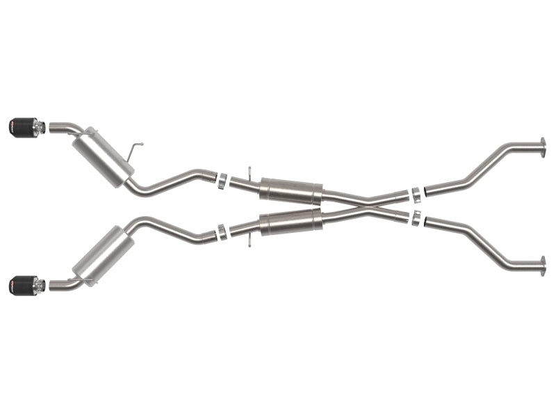 aFe Takeda Cat-Back Exhaust System Nissan 370Z 2009-2020 V6-3.7L - Carbon Tip - photo 3