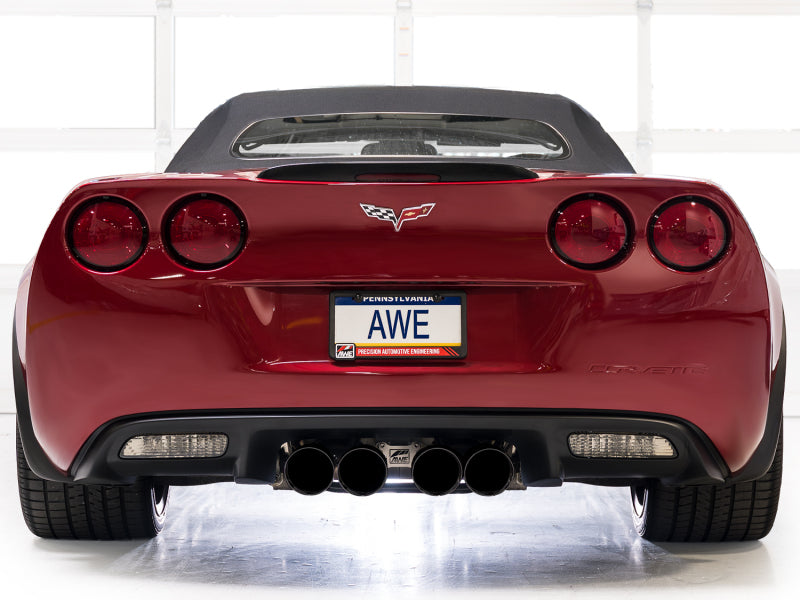 AWE Tuning 2009-2013 Chevrolet Corvette 6.2L Track Edition Axle-Back Exhaust with Diamond Black Tips - photo 4