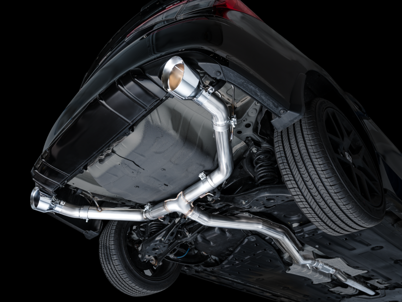 AWE Tuning 2022+ Honda Civic Si/Acura Integra Track Edition Cat-Back Exhaust - Dual Chrome Silver Tips - photo 3