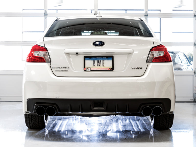AWE Tuning 2015+ Subaru WRX VA Sedan Touring Edition Exhaust - Diamond Black Tips (102mm) - photo 5