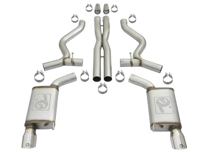 aFe MACH Force-Xp 3in Sport Tone Cat-Back Exhausts with Polished Tips 2015-2017 Ford Mustang V6/V8 - photo 6