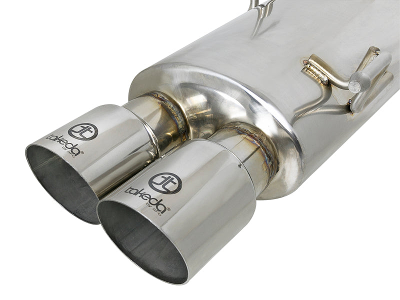 aFe Takeda 3in Stainless Steel Exhaust Cat-Back 2015-2016 Subaru WRX/STI 2.0L/2.5L Polished Tips - photo 3