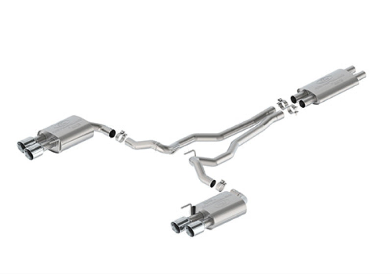 Ford Racing 2024 Mustang 5.0L Touring Non-Active Cat-Back Exhaust with GT Valance - Chrome Tip - photo 4