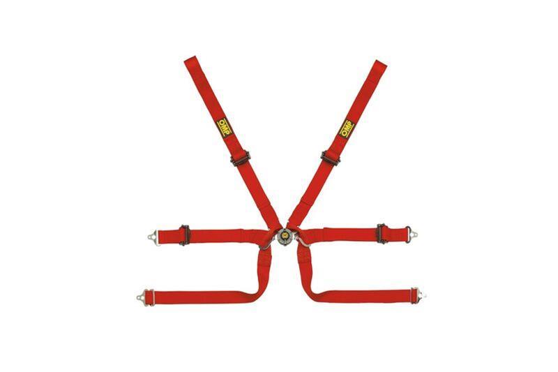 OMP Safety Harness Tecnica 2in Formula Red (FIA 8853-2016) (DA0-0206-A01-061)