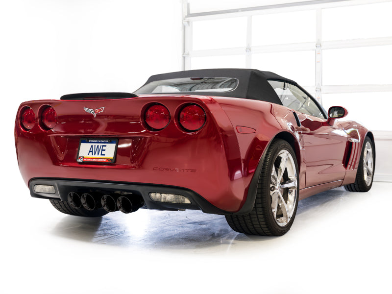 AWE Tuning 2009-2013 Chevrolet Corvette 6.2L Track Edition Axle-Back Exhaust with Diamond Black Tips - photo 6