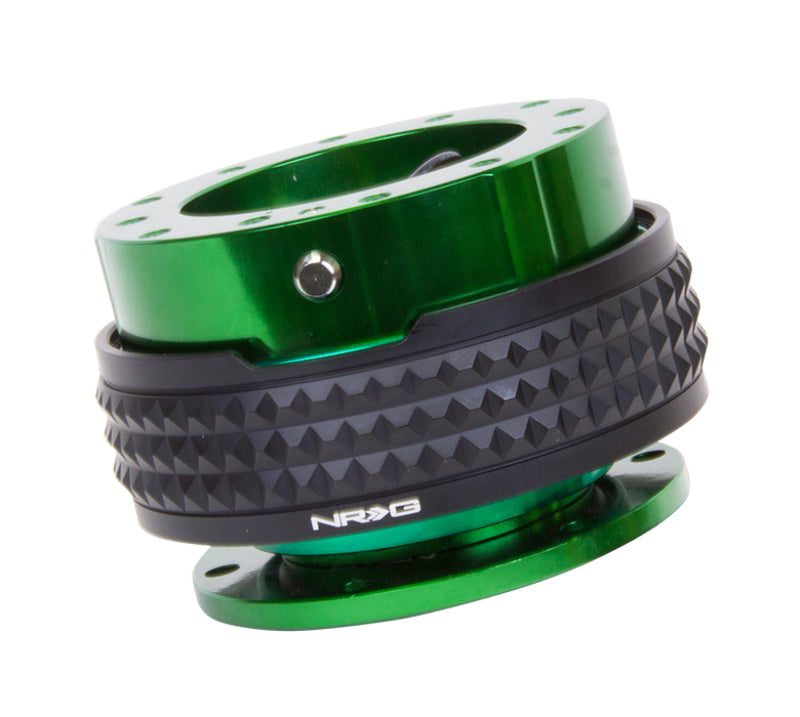 NRG Quick Release Kit - Pyramid Edition - Green Body / Black Pyramid Ring (SRK-210GN/BK)