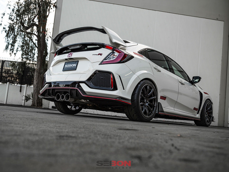 Seibon 2016-2017 Honda Civic Type R OEM Carbon Fiber Rear Lip - photo 5