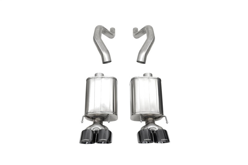 CORSA Performance 2006-2013 Chevrolet Corvette C6 Z06 7.0L / 2009-2013 ZR1 6.2L Black PVD Axle-Back Exhaust with 4.5in Twin Tips