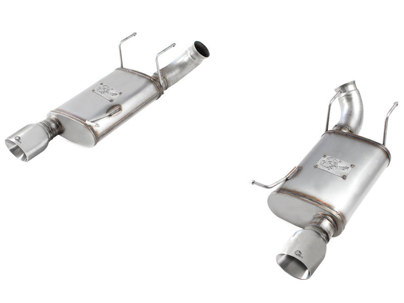 aFe MACH Force-Xp Exhaust 2011-2014 Ford Mustang GT V8-5.0L 3in. SS Axle-Back with Polished Tips