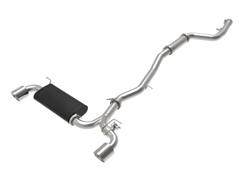 aFe POWER Takeda 2020 Toyota Supra L6-3.0L 3in-2.5in 304 Stainless Steel Cat-Back Exhaust Polished Tips