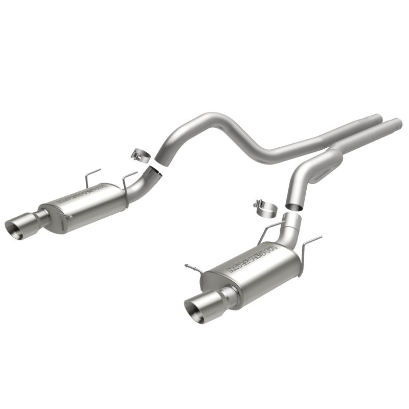 Magnaflow 2013 Ford Mustang Dual Split Rear Exit Stainless Cat-Back Performance Exhaust (Street)