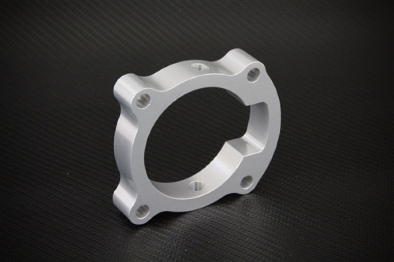 Torque Solution Throttle Body Spacer (Silver): Hyundai Genesis Coupe 2.0T 2010-2012 (tqsTS-TBS-018)