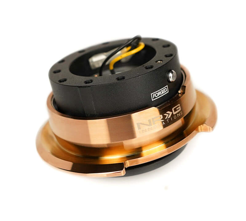 NRG Quick Release Kit Gen 2.8 - Black Body / Chrome Rose Gold Chrome Ring (SRK-280BK-CRG)