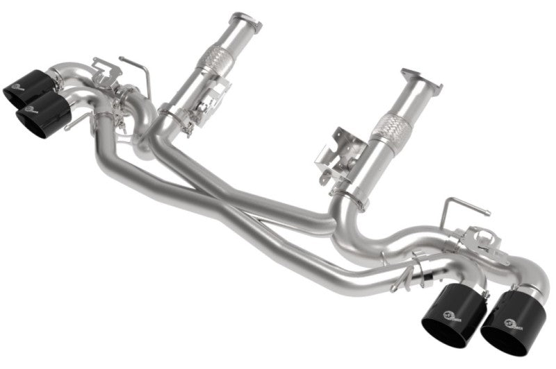 aFe MACH Force-Xp 304 Stainless Steel Cat-Back Exhaust Black 2020 Chevrolet Corvette C8 - photo 2