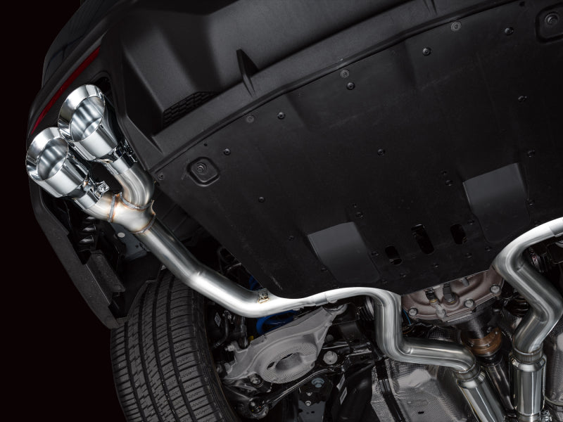 AWE Tuning 2024 Ford Mustang Dark Horse S650 RWD Track Edition Cat-Back Exhaust with Quad Chrome Silver Tips - photo 3