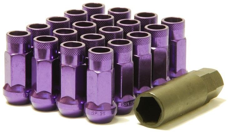 Muteki SR48 Open End Lug Nuts - Purple 12x1.50 48mm (32906L)