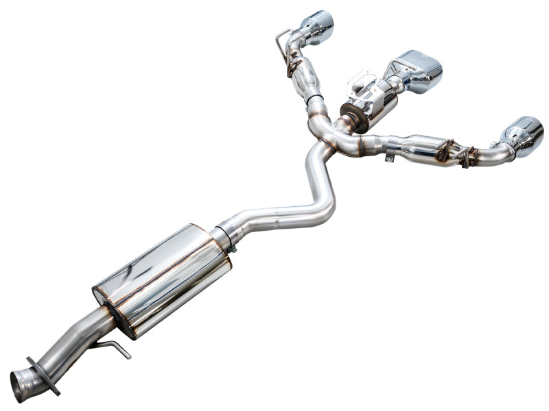 AWE Tuning 2023-2024 Toyota GR Corolla Touring Edition Cat-Back Exhaust - Chrome Silver Tips - photo 5