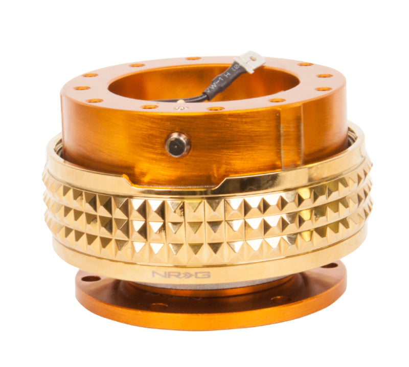 NRG Quick Release Kit - Pyramid Edition - Rose Gold Body / Chrome Gold Pyramid Ring (SRK-210RG/CG) - photo 2
