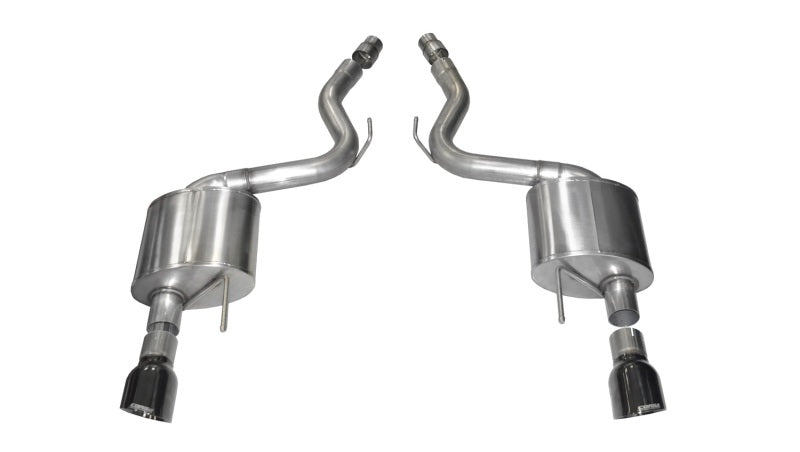 CORSA Performance 2015-2017 Ford Mustang GT 5.0 3in Axle-Back Exhaust Black Dual 4.5in Tip Sport